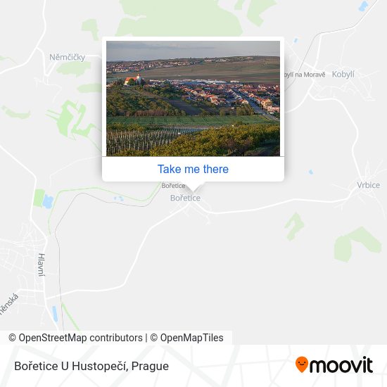 Bořetice U Hustopečí map