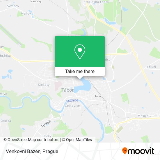 Venkovní Bazén map