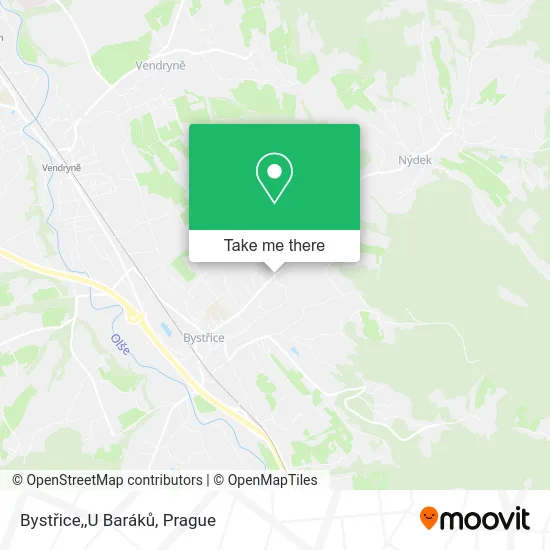 Карта Bystřice,,U Baráků