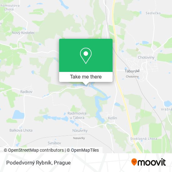 Podedvorný Rybník map