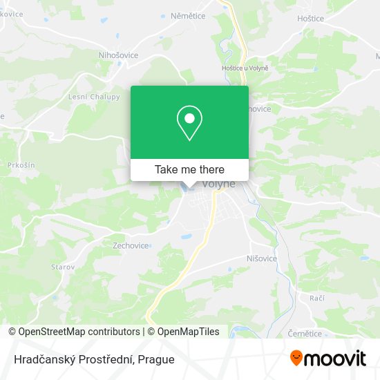 Hradčanský Prostřední map