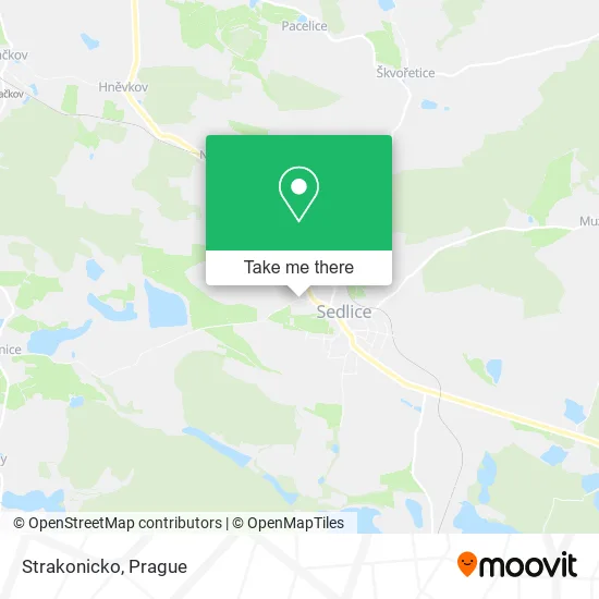 Карта Strakonicko
