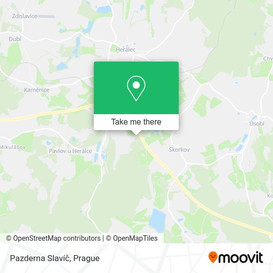 Карта Pazderna Slavíč