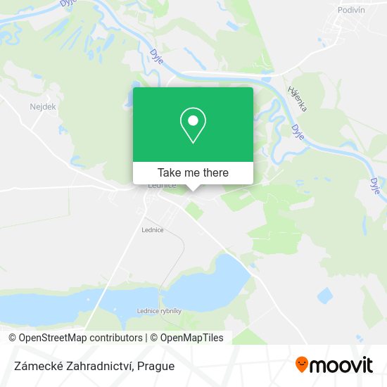 Zámecké Zahradnictví map
