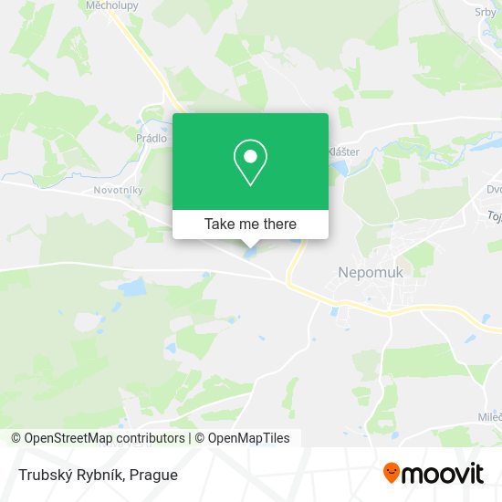 Trubský Rybník map