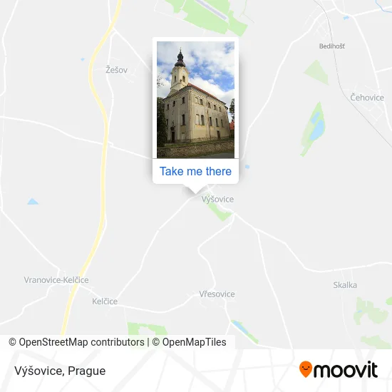 Карта Výšovice