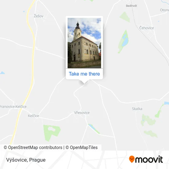 Карта Výšovice