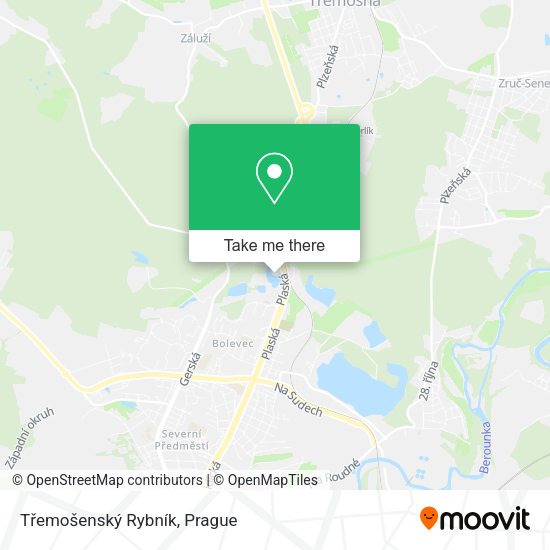 Třemošenský Rybník map