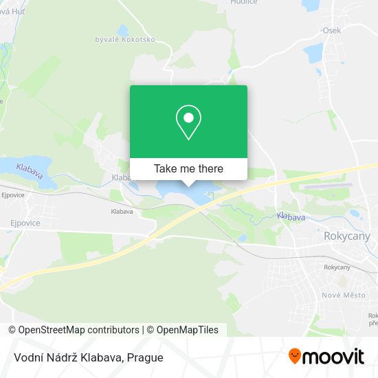 Vodní Nádrž Klabava map