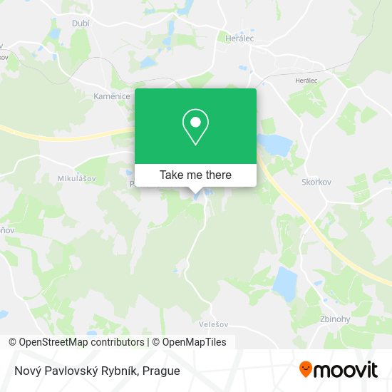 Nový Pavlovský Rybník map