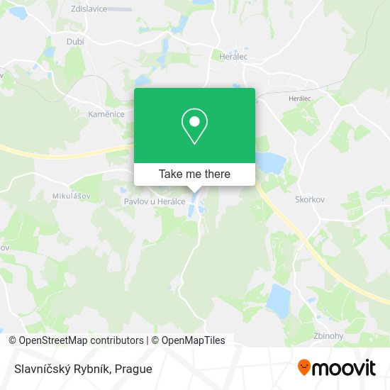 Slavníčský Rybník map