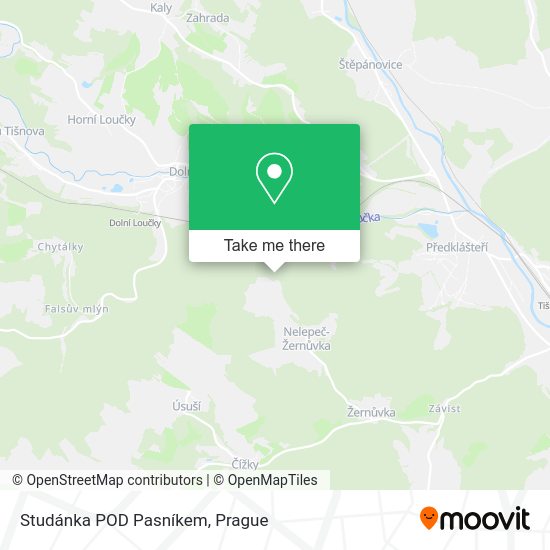 Studánka POD Pasníkem map