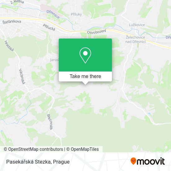 Pasekářská Stezka map