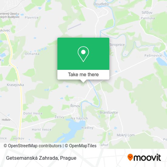 Карта Getsemanská Zahrada
