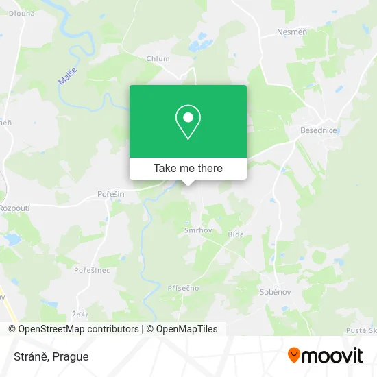 Карта Stráně