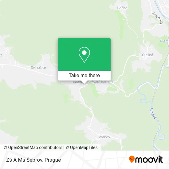 Карта Zš A Mš Šebrov