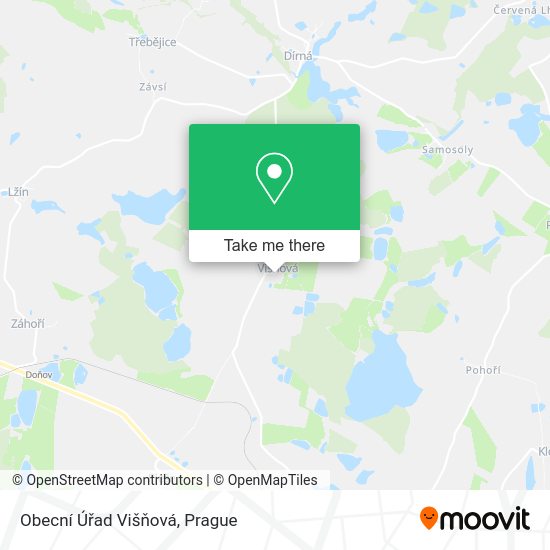 Obecní Úřad Višňová map