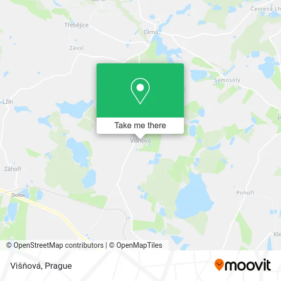 Карта Višňová