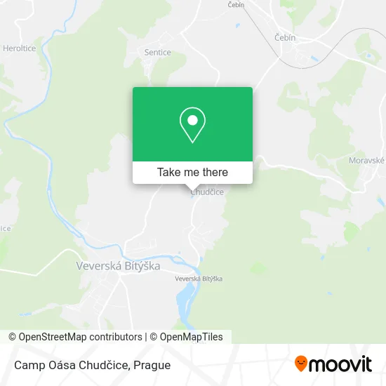 Карта Camp Oása Chudčice