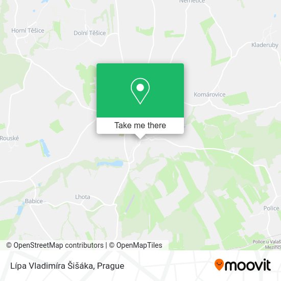 Lípa Vladimíra Šišáka map
