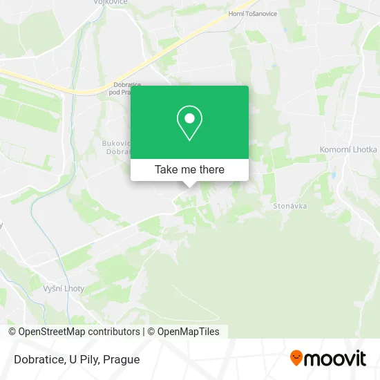 Карта Dobratice, U Pily