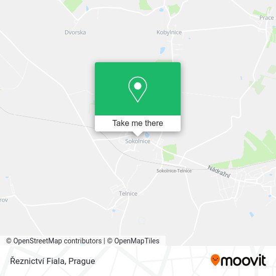 Řeznictví Fiala map