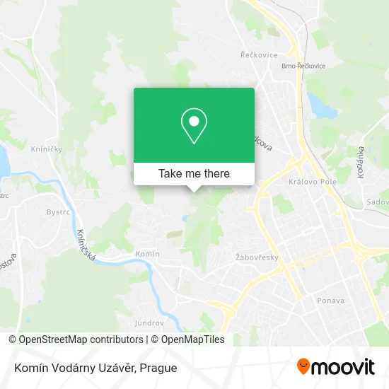 Карта Komín Vodárny Uzávěr
