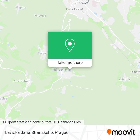 Lavička Jana Stránského map