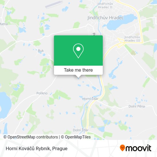 Horní Kováčů Rybník map