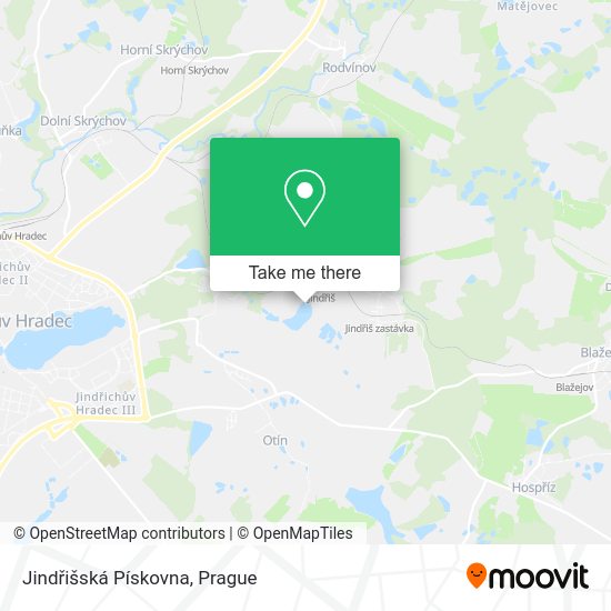 Jindřišská Pískovna map