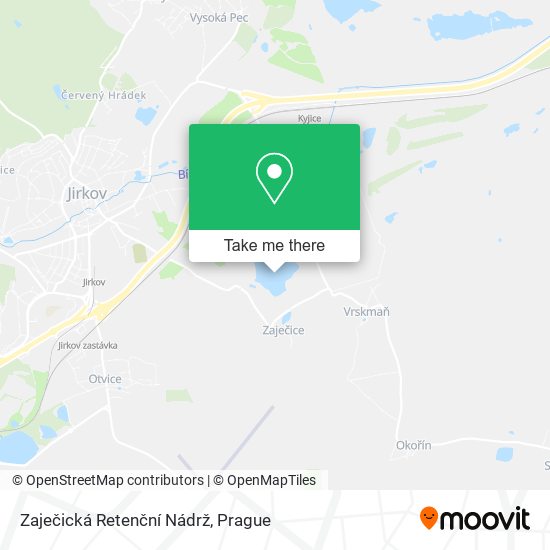 Zaječická Retenční Nádrž map