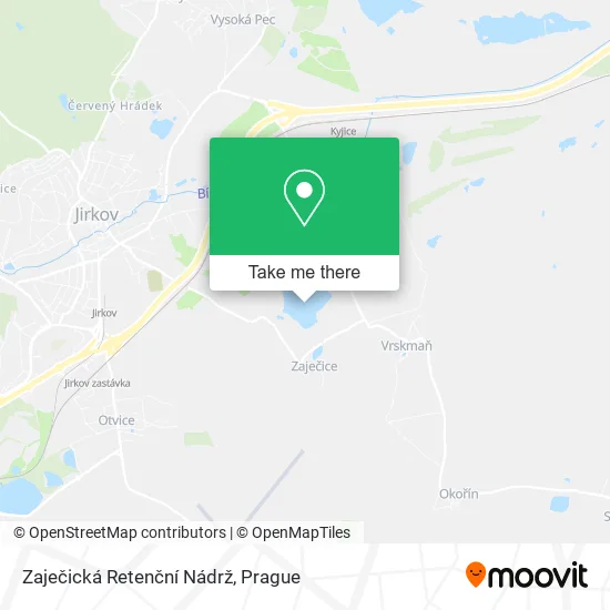 Карта Zaječická Retenční Nádrž