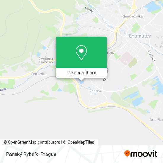 Panský Rybník map