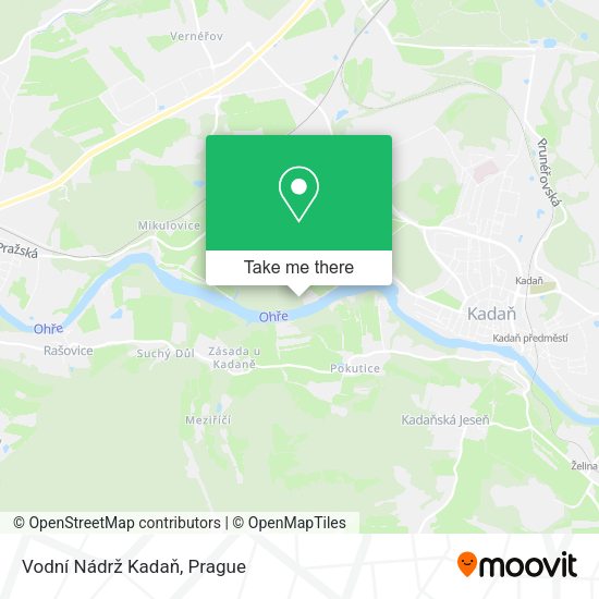 Vodní Nádrž Kadaň map