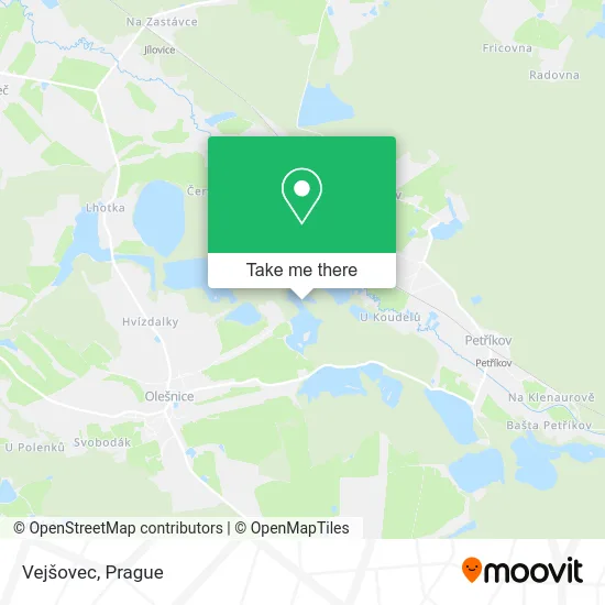 Карта Vejšovec