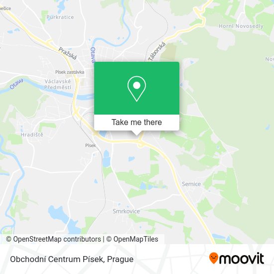 Obchodní Centrum Písek map