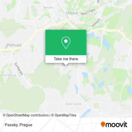 Карта Paseky