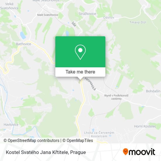 Kostel Svatého Jana Křtitele map