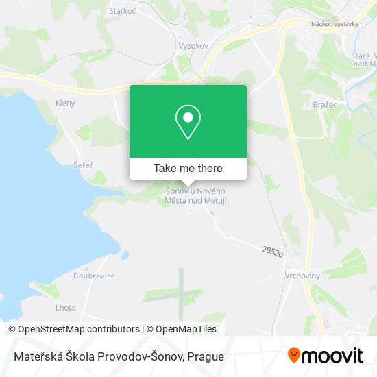 Mateřská Škola Provodov-Šonov map