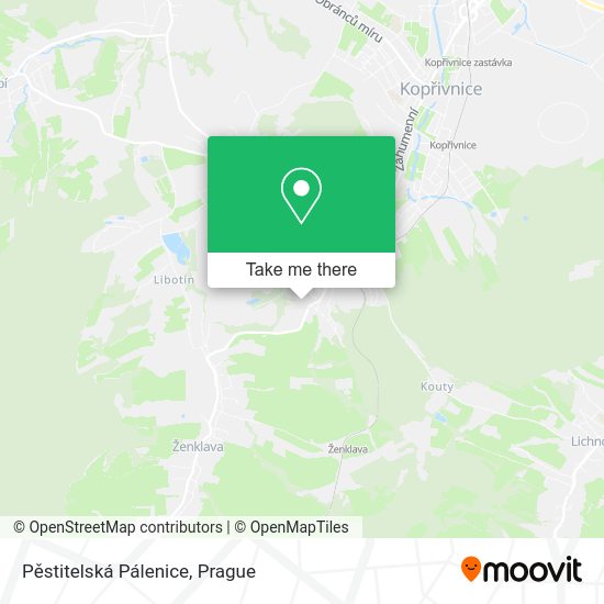 Карта Pěstitelská Pálenice