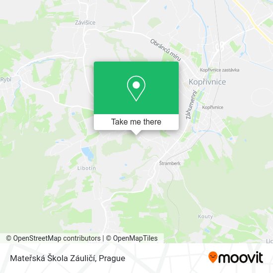 Mateřská Škola Záuličí map