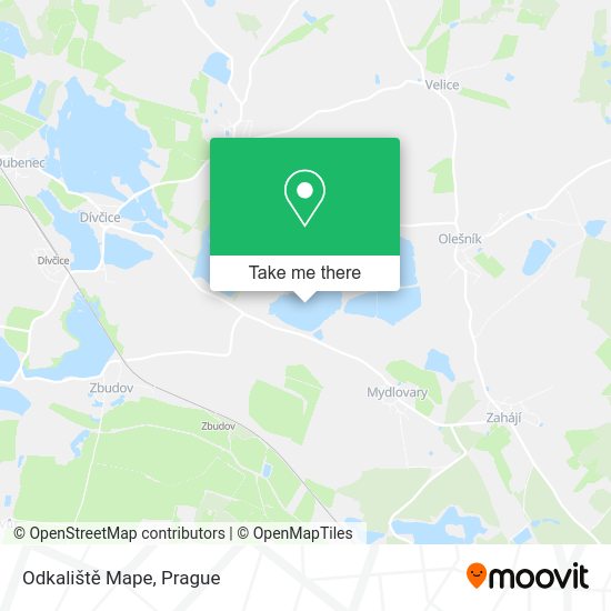 Odkaliště Mape map