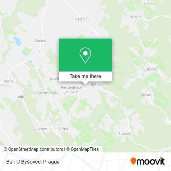 Карта Buk U Býšovce