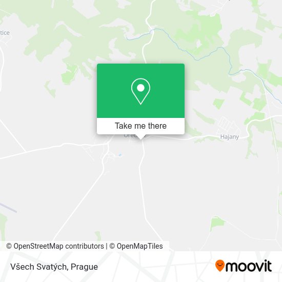 Všech Svatých map
