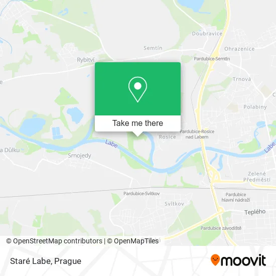 Карта Staré Labe