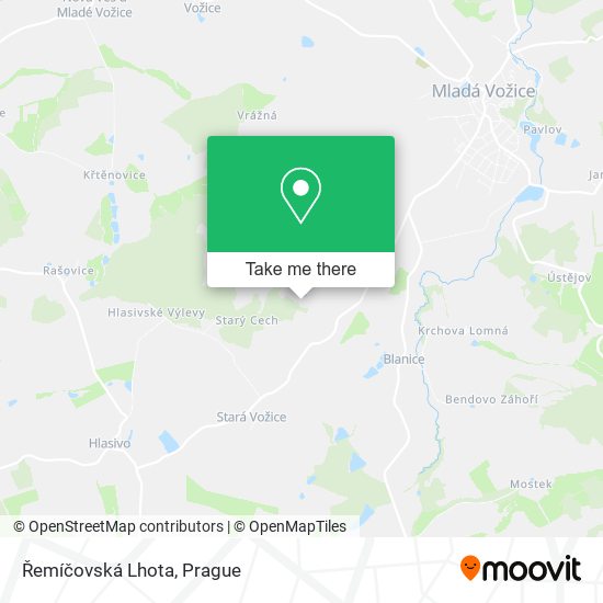 Řemíčovská Lhota map