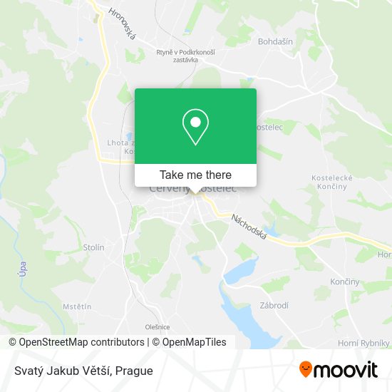 Svatý Jakub Větší map