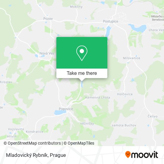 Mladovický Rybník map