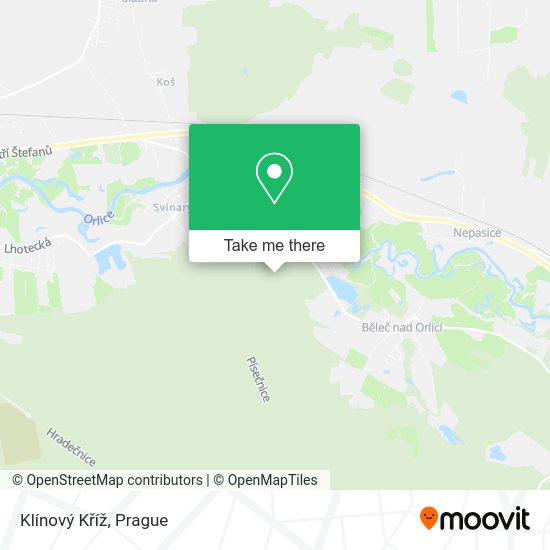 Klínový Kříž map