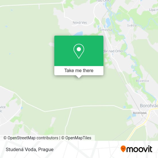 Карта Studená Voda